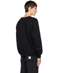 schwarzes Fleece-Sweatshirt von thisisneverthat