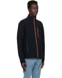 schwarzes Fleece-Sweatshirt von Zegna