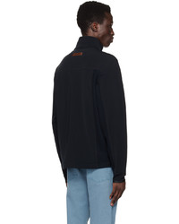 schwarzes Fleece-Sweatshirt von Zegna