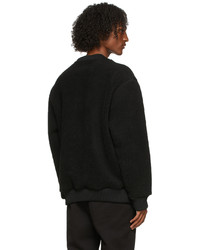 schwarzes Fleece-Sweatshirt von Hugo