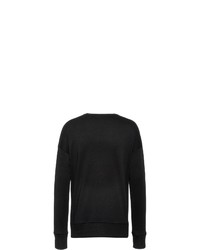 schwarzes Fleece-Sweatshirt von Calvin Klein