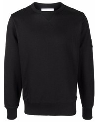 schwarzes Fleece-Sweatshirt von Calvin Klein Jeans