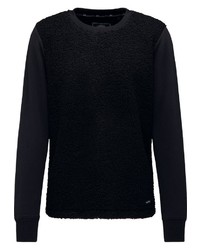 schwarzes Fleece-Sweatshirt von Dreimaster