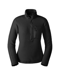 schwarzes Fleece-Sweatshirt von Eddie Bauer