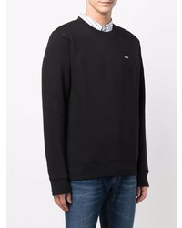 schwarzes Fleece-Sweatshirt von Tommy Jeans