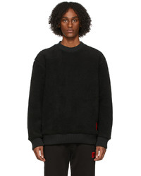 schwarzes Fleece-Sweatshirt von Hugo