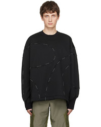 schwarzes Fleece-Sweatshirt von Julius