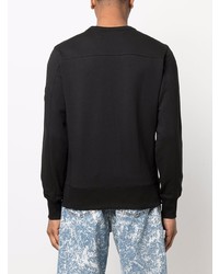 schwarzes Fleece-Sweatshirt von Calvin Klein Jeans