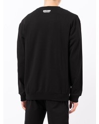 schwarzes Fleece-Sweatshirt von Moschino