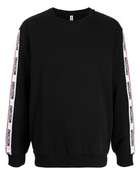 schwarzes Fleece-Sweatshirt von Moschino