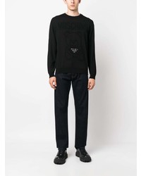 schwarzes Fleece-Sweatshirt von Moschino
