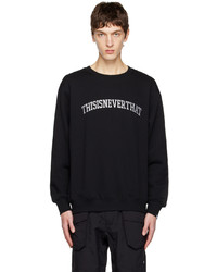schwarzes Fleece-Sweatshirt von thisisneverthat
