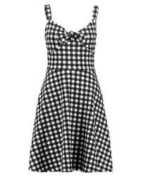 schwarzes Freizeitkleid mit Karomuster von Dorothy Perkins