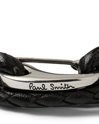 schwarzes geflochtenes Armband von Paul Smith