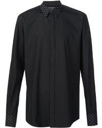 schwarzes gepunktetes Hemd von Dolce & Gabbana