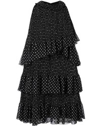 schwarzes gepunktetes Kleid von Giamba