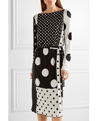 schwarzes gepunktetes Kleid von Marc Jacobs