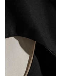 schwarzes gerade geschnittenes Kleid aus Seide von Victoria Beckham