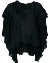 schwarzes gerade geschnittenes Kleid aus Seide von Emilio Pucci