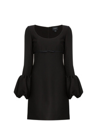 schwarzes gerade geschnittenes Kleid aus Seide von Giambattista Valli