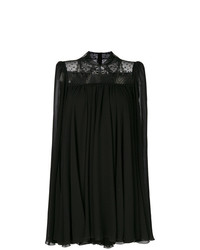 schwarzes gerade geschnittenes Kleid aus Spitze von Philosophy di Lorenzo Serafini