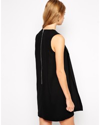 schwarzes gerade geschnittenes Kleid von Asos