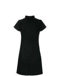 schwarzes gerade geschnittenes Kleid von Courreges