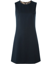 schwarzes gerade geschnittenes Kleid von Dolce & Gabbana