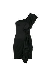 schwarzes gerade geschnittenes Kleid von Dondup