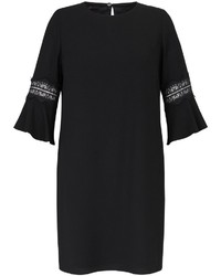 schwarzes gerade geschnittenes Kleid von Emilia Lay