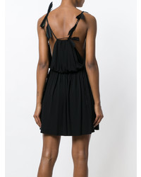 schwarzes gerade geschnittenes Kleid von Saint Laurent