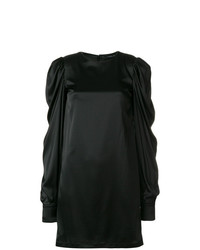 schwarzes gerade geschnittenes Kleid von Federica Tosi