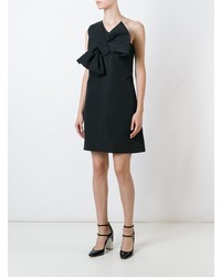 schwarzes gerade geschnittenes Kleid von Victoria Victoria Beckham