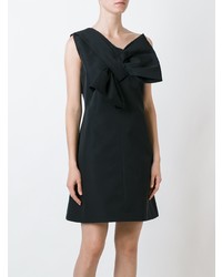 schwarzes gerade geschnittenes Kleid von Victoria Victoria Beckham