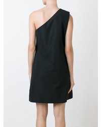 schwarzes gerade geschnittenes Kleid von Victoria Victoria Beckham