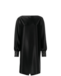 schwarzes gerade geschnittenes Kleid von Gianluca Capannolo