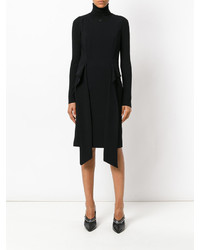 schwarzes gerade geschnittenes Kleid von Givenchy