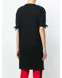 schwarzes gerade geschnittenes Kleid von McQ Alexander McQueen