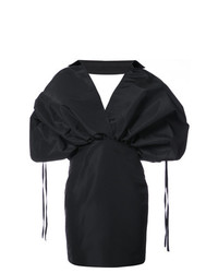 schwarzes gerade geschnittenes Kleid von Leal Daccarett