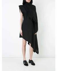 schwarzes gerade geschnittenes Kleid von Yohji Yamamoto