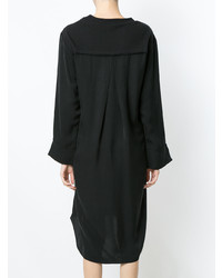 schwarzes gerade geschnittenes Kleid von Uma Raquel Davidowicz