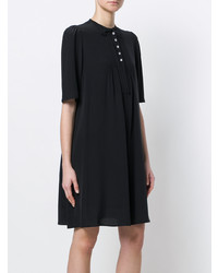 schwarzes gerade geschnittenes Kleid von McQ Alexander McQueen