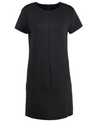 schwarzes gerade geschnittenes Kleid von Ralph Lauren