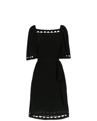schwarzes gerade geschnittenes Kleid von Reinaldo Lourenço