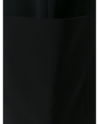 schwarzes gerade geschnittenes Kleid von Gianluca Capannolo