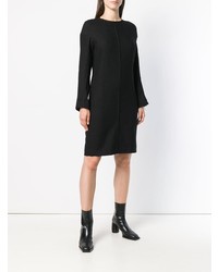 schwarzes gerade geschnittenes Kleid von Ann Demeulemeester