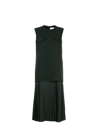 schwarzes gerade geschnittenes Kleid von Victoria Victoria Beckham