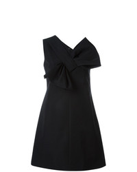 schwarzes gerade geschnittenes Kleid von Victoria Victoria Beckham