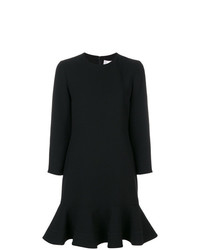 schwarzes gerade geschnittenes Kleid von Victoria Victoria Beckham