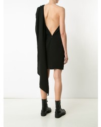 schwarzes gerade geschnittenes Kleid von Gareth Pugh